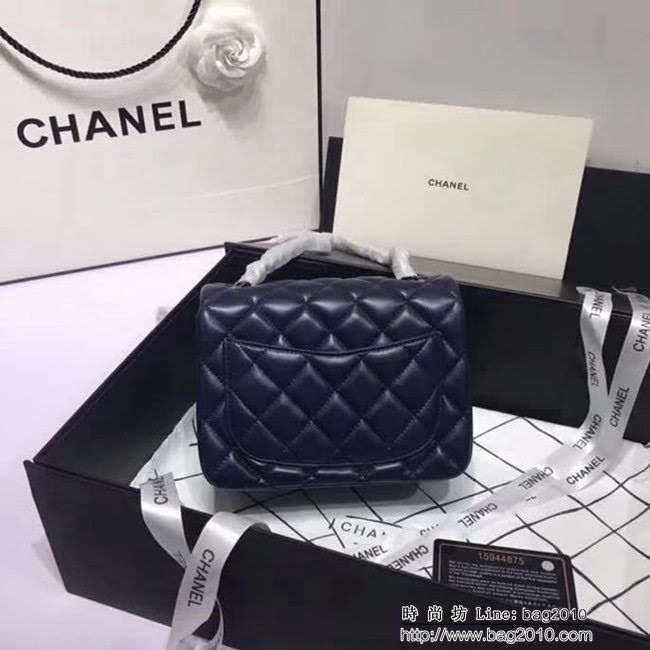 香奈兒CHANEL 升級版A1115進口小羊皮全新經典金銀鏈肩背斜挎包 DSC1172